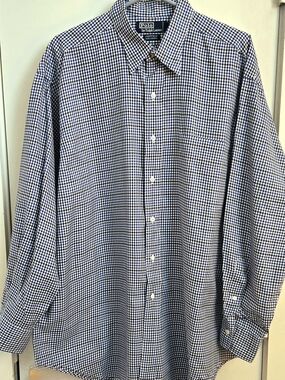 Polo Ralph Lauren - Chatfield - Blue and White Gingham Button-Down Dress Shirt